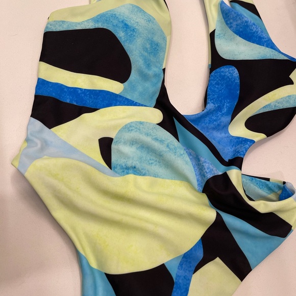 Blue one piece swim - Picture 4 of 4